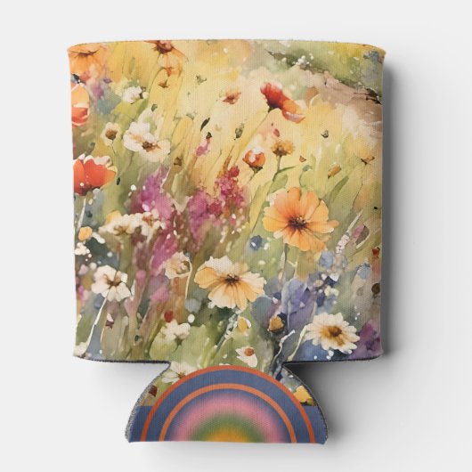 Waterverf Wildflower Summer Blikjeskoeler (Achterkant)
