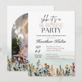 Waterverf Wildflower Surprise Pensioen Partij Kaart (Voorkant / Achterkant)