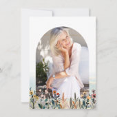 Waterverf Wildflower Surprise Pensioen Partij Kaart (Achterkant)