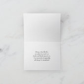 Waterverf Wildflower Sympathie Dank u Bedankkaart (Binnen)