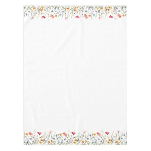 Waterverf Wildflower Tafelkleed (Voorkant)