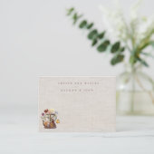 Waterverf Wildflower Tea Party Advies Kaarten (Staand voorkant)