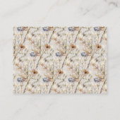 Waterverf Wildflower Tea Party Advies Kaarten (Achterkant)