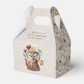 Waterverf Wildflower Tea Party Douche Bedankdoosjes (Achterkant)