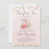 Waterverf Wildflower Tea Party Vrijgezellenfeest Aankondiging (Voorkant)