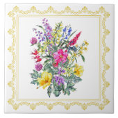 Waterverf Wildflower Tegeltje (Voorkant)