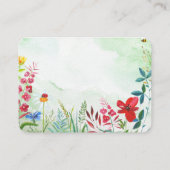 Waterverf Wildflower Trouwtafel Plaats Kaarten Plaatskaartje (Achterkant)