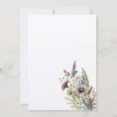 Waterverf Wildflower Tuin Boog Bloemen Bruiloft Kaart (Achterkant)