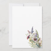 Waterverf Wildflower Tuin Boog Bloemen Bruiloft Kaart (Achterkant)