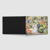 Waterverf Wildflower Tuin Lente Bruiloft Gastenboek (Volledig)