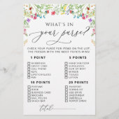 Waterverf Wildflower Tuin Vrijgezellenfeest Game (Voorkant)