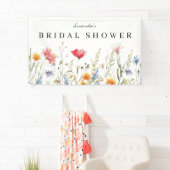 Waterverf Wildflower Vrijgezellenfeest Banner (Insitu)