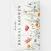 Waterverf Wildflower Vrijgezellenfeest Banner (Verticaal)