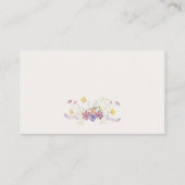 Waterverf Wildflower Vrijgezellenfeest Behuizing K Informatiekaartje (Achterkant)