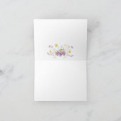 Waterverf Wildflower Vrijgezellenfeest dank u kaar Bedankkaart (Binnen)