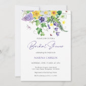 Waterverf Wildflower Vrijgezellenfeest Kaart (Voorkant)