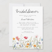 Waterverf Wildflower Vrijgezellenfeest Kaart (Voorkant)