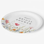 Waterverf Wildflower Vrijgezellenfeest Papier Bord (Gekanteld)