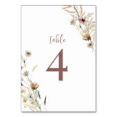 Waterverf Wildflower Vrijgezellenfeest Plat Kaart (Voorkant)