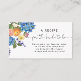 Waterverf Wildflower Vrijgezellenfeest Recept Aanv Informatiekaartje