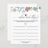 Waterverf Wildflower | Waar waren ze | Spellen (Voorkant / Achterkant)