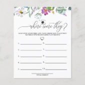 Waterverf Wildflower | Waar waren ze | Spellen (Voorkant)