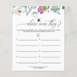 Waterverf Wildflower | Waar waren ze | Spellen