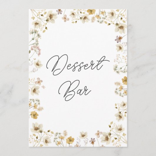 Waterverf Wildflower Weddenschap (Voorkant)