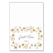 Waterverf Wildflower Weddenschap escorte Kaart (Voorkant)