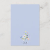 Waterverf Wildflower Weddenschappen Receptietails Informatiekaartje (Achterkant)