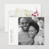 Waterverf Wildflower Wedding Bedankt FSA ID954 (Voorkant / Achterkant)