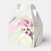 Waterverf Wildflower Wedding Bedankt Fsia ID954 Bedankdoosjes (Achterkant)