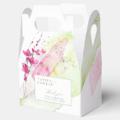 Waterverf Wildflower Wedding Bedankt Fsia ID954 Bedankdoosjes (Geopend)