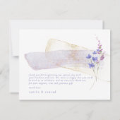 Waterverf Wildflower Wedding Bedankt Peri ID954 (Achterkant)