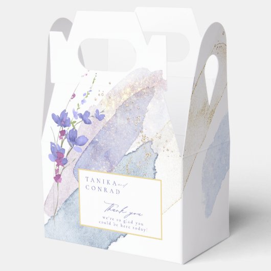 Waterverf Wildflower Wedding Bedankt Peri ID954 Bedankdoosjes (Geopend)