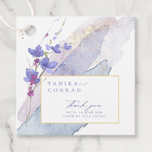 Waterverf Wildflower Wedding Bedankt Peri ID954 Bedankjes Labels