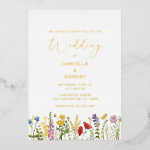 Waterverf Wildflower Wedding Floral