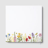 Waterverf Wildflower Wedding Floral Gastenboek (Achterkant)