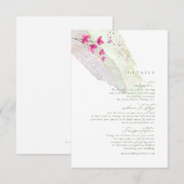 Waterverf Wildflower Wedding — Fsia ID954 Informatiekaartje