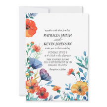 Waterverf Wildflower Wedding