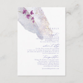 Waterverf Wildflower Wedding — Peri ID954 Informatiekaartje