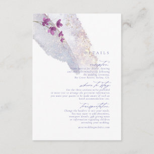 Waterverf Wildflower Wedding — Peri ID954 Informatiekaartje