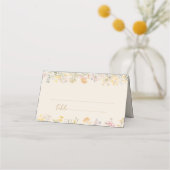 Waterverf Wildflower Wedding Plaatskaartje (Voorkant)