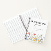 Waterverf Wildflower Wedding Planner Notitieboek (Binnen)