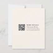 Waterverf Wildflower Wedding QR C Enclosure Kaarte (Achterkant)