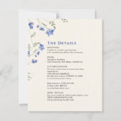 Waterverf Wildflower Wedding QR C Enclosure Kaarte (Voorkant)
