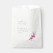 Waterverf Wildflower Wedding Welcome Fsia ID954 Bedankzakje (Voorkant)