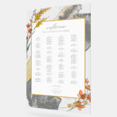 Waterverf Wildflower Wedding Welcome Gold ID954 Acryl Bord (Hoek)
