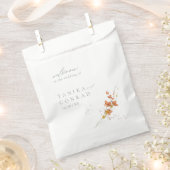 Waterverf Wildflower Wedding Welcome Gold ID954 Bedankzakje (Geknipt)