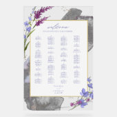 Waterverf Wildflower Wedding Welcome Peri ID954 Acryl Bord (Voorkant)